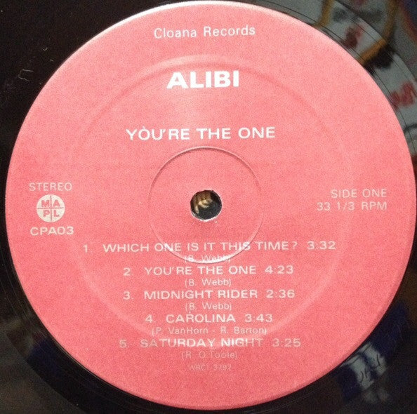 Alibi (20) : You're The One (LP, Album)