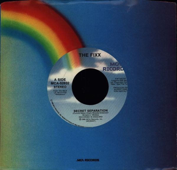 The Fixx : Secret Separation (7")