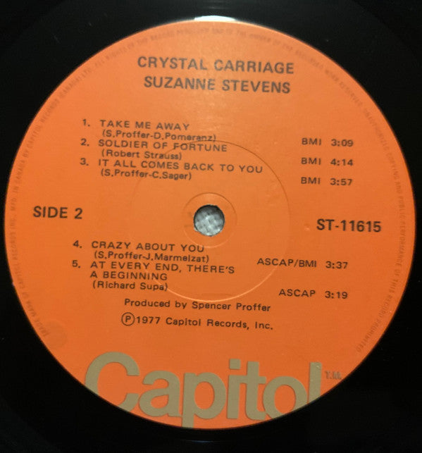 Suzanne Stevens : Crystal Carriage (LP, Album)