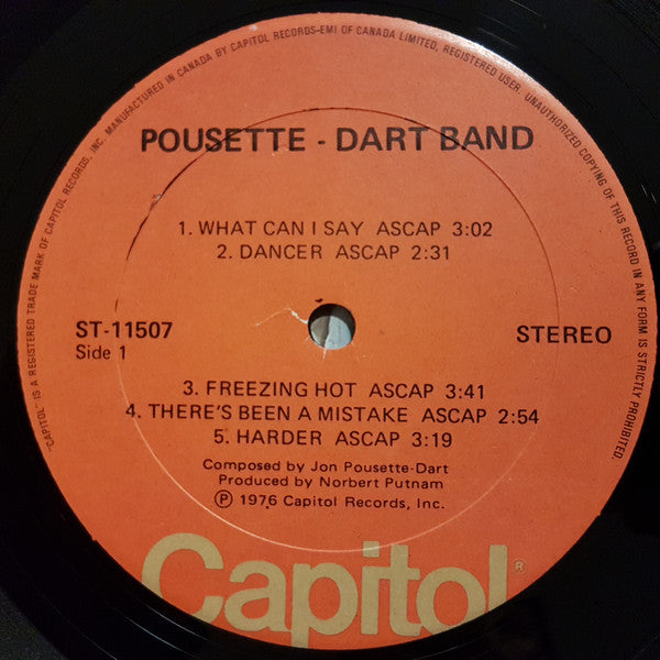 Pousette-Dart Band : Pousette-Dart Band (LP, Album)