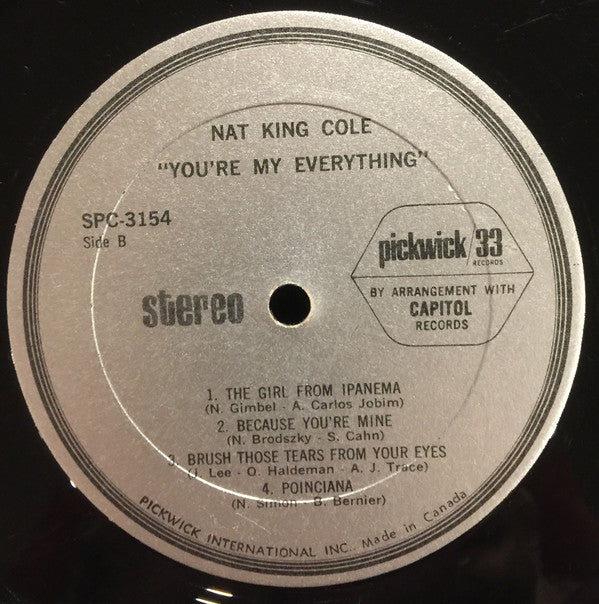 Nat King Cole : You're My Everything (LP, Comp, RE)