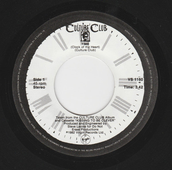 Culture Club : Time (Clock Of The Heart) (7", Single)