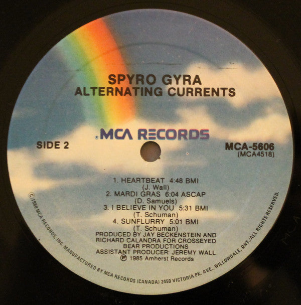Spyro Gyra : Alternating Currents (LP, Album)