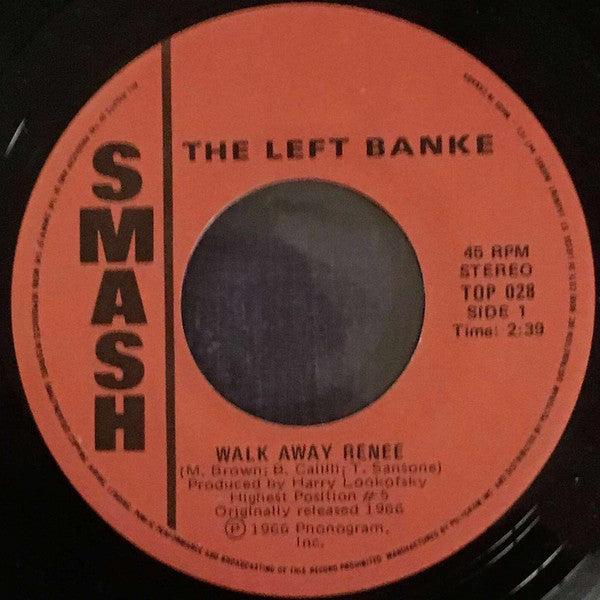 The Left Banke : Walk Away Renee (7", Single, RP)