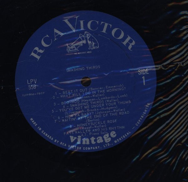 Fats Waller : Smashing Thirds (LP, Comp, Mono, RE, RM)