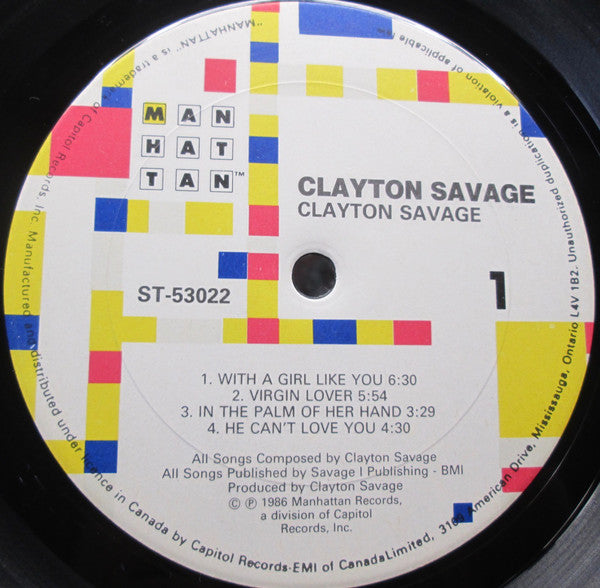 Clayton Savage : Clayton Savage (LP, Album)