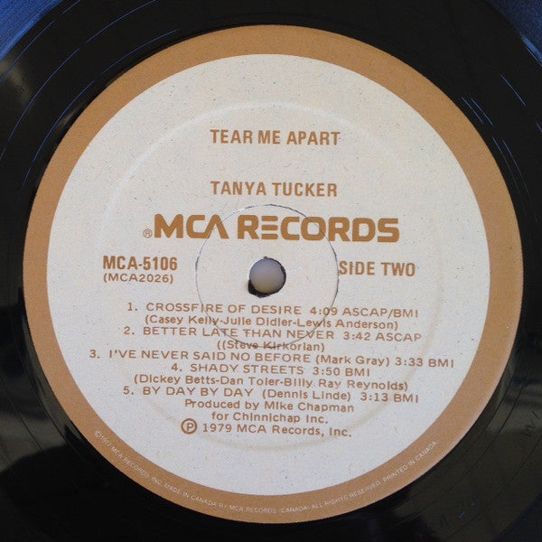 Tanya Tucker : Tear Me Apart (LP, Album)