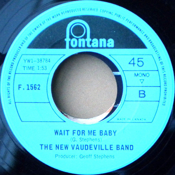 The New Vaudeville Band : Winchester Cathedral (7", Single, Mono)