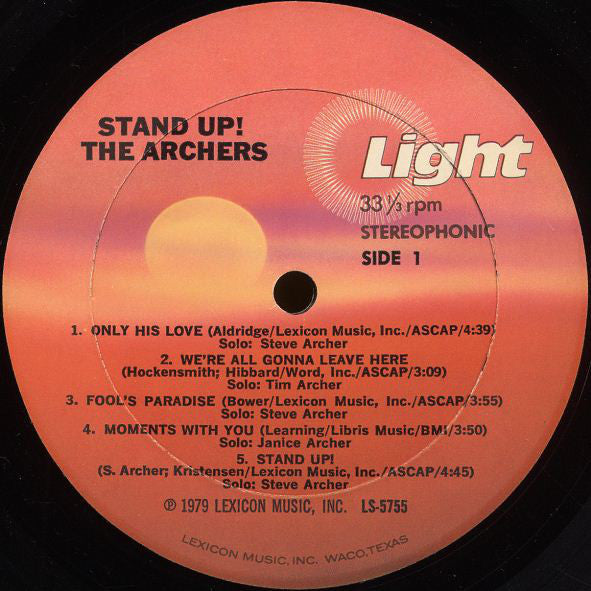 The Archers (3) : Stand Up! (LP, Album)