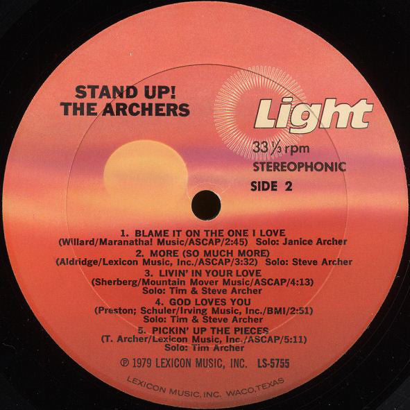 The Archers (3) : Stand Up! (LP, Album)