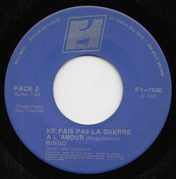 Ringo (6) : Rossana (7")