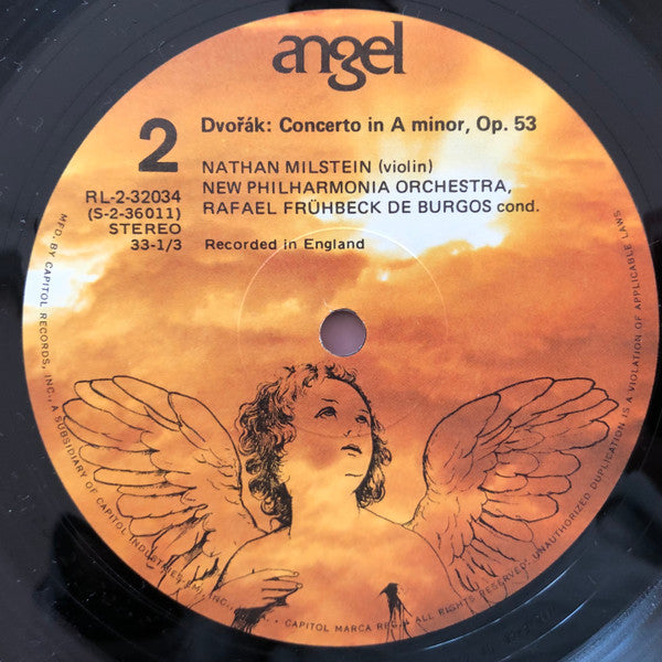 Glazunov* / Dvořák* - Nathan Milstein - Rafael Frühbeck De Burgos, New Philharmonia Orchestra : Concerto in A Minor, Opus 82 / Concerto in A Minor, Opus 53 (LP, RE, RM)