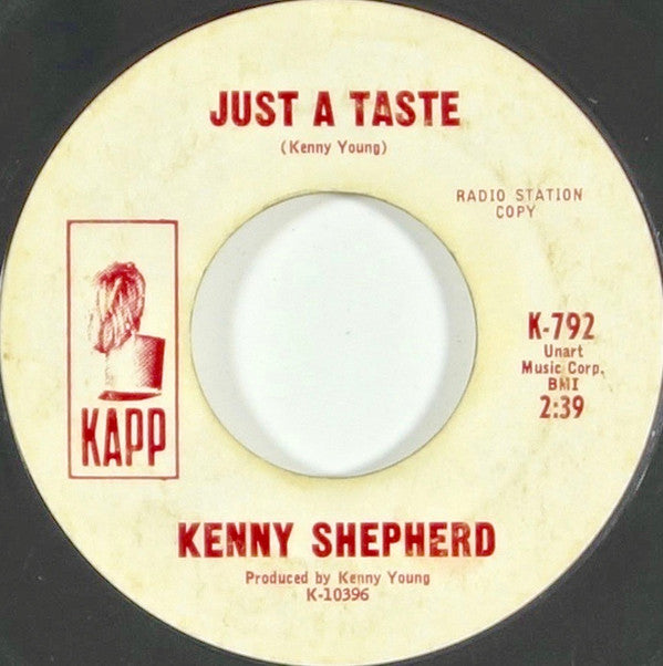 Kenny Shepherd : Just A Taste / Runaway (7", Single, Promo)