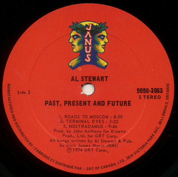 Al Stewart : Past, Present And Future (LP, Album)