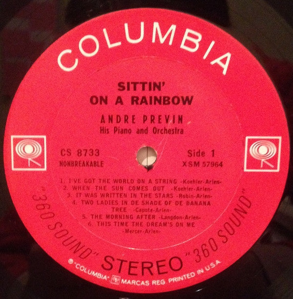 André Previn , His Piano And Orchestra* : Sittin' On A Rainbow - The Music Of Harold Arlen (LP, Album)