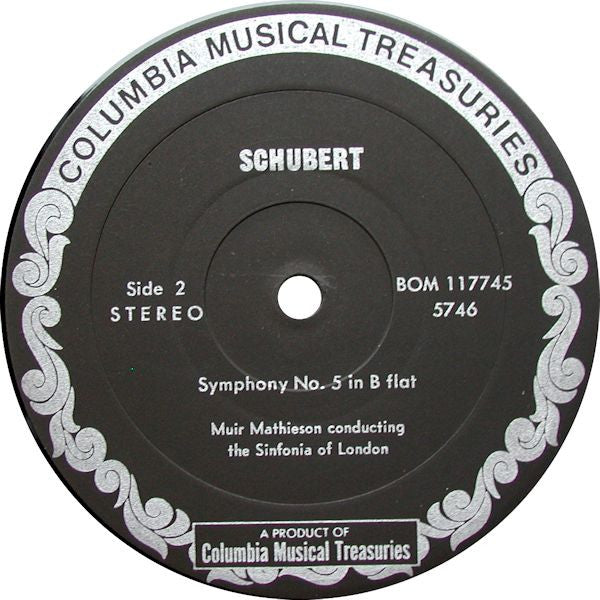 Franz Schubert ; Wolfgang Amadeus Mozart ; The Sinfonia Of London ; Muir Mathieson : Symphony No. 5 In B Flat / Eine Kleine Nachtmusik, K. 525 • Overture To Così Fan Tutte (LP, Album)