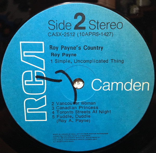 Roy Payne (2) : Roy Payne's Country (LP, Album)