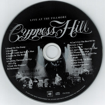 Cypress Hill : Live At The Fillmore (CD, Album)