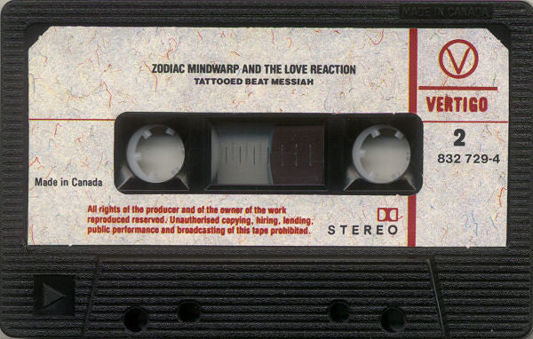 Zodiac Mindwarp And The Love Reaction : Tattooed Beat Messiah (Cass, Album, Dol)