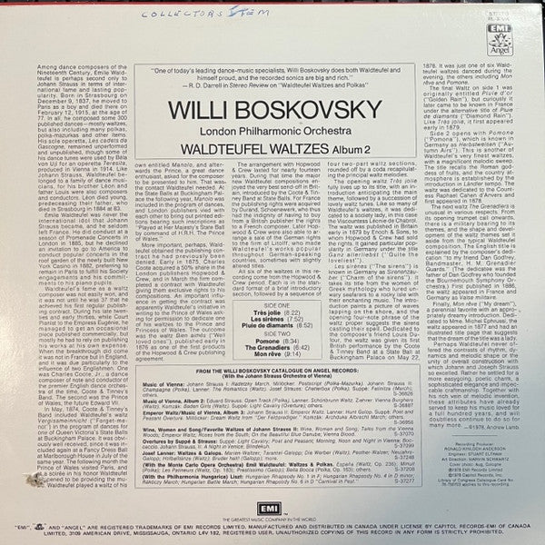 Waldteufel*, Willi Boskovsky, London Philharmonic Orchestra* : Waldteufel Waltzes Album 2 (LP)