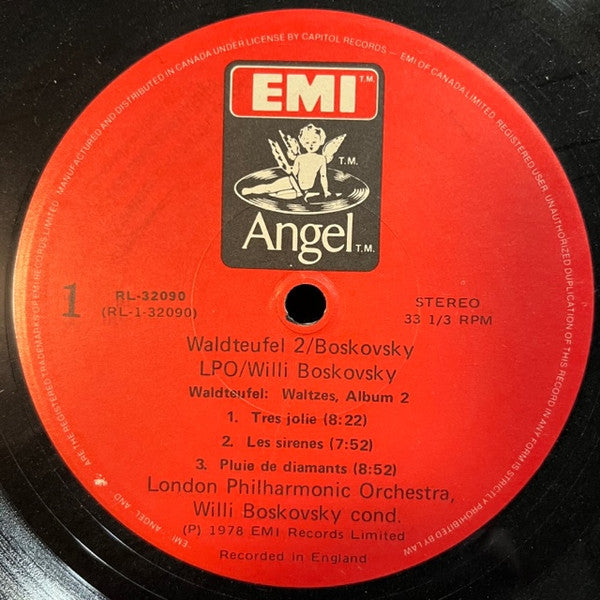 Waldteufel*, Willi Boskovsky, London Philharmonic Orchestra* : Waldteufel Waltzes Album 2 (LP)