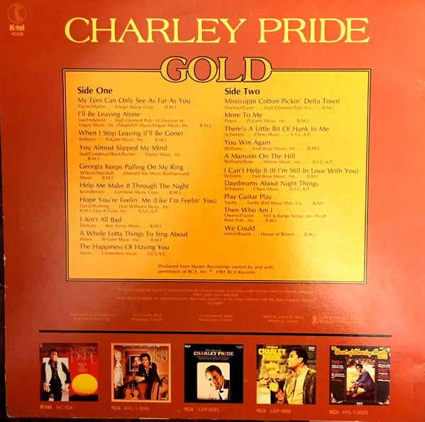Charley Pride : Gold (LP, Comp)