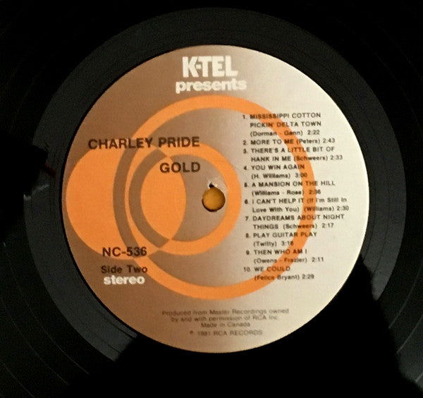 Charley Pride : Gold (LP, Comp)