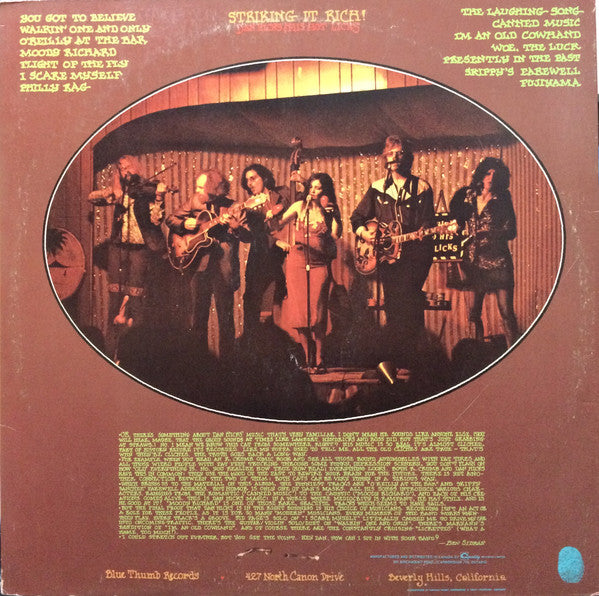 Dan Hicks & His Hot Licks* : Striking It Rich! (LP, Album)