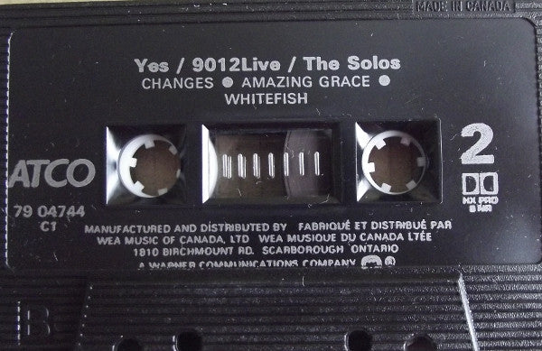 Yes : 9012Live - The Solos (Cass, Album, Dol)