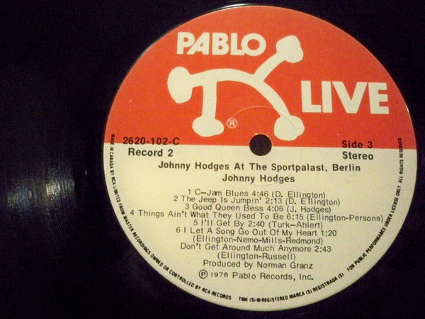 Johnny Hodges : At The Sportpalast, Berlin (2xLP)