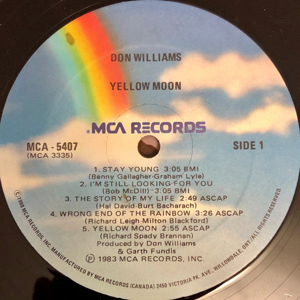 Don Williams (2) : Yellow Moon (LP, Album)