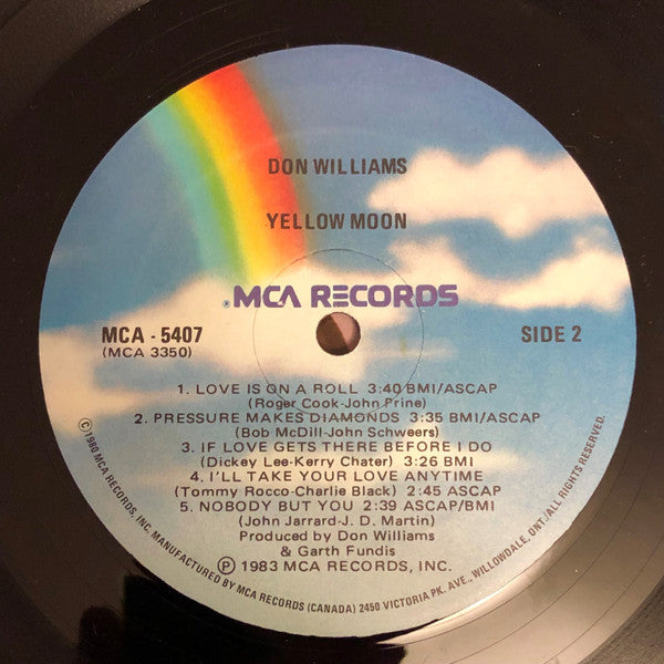 Don Williams (2) : Yellow Moon (LP, Album)
