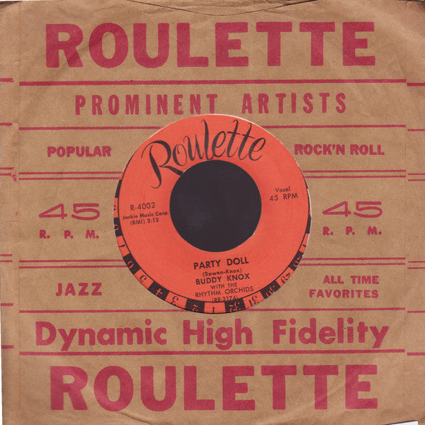 Buddy Knox With The Rhythm Orchids : Party Doll (7", Single)