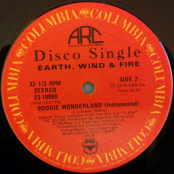 Earth Wind & Fire* With The Emotions : Boogie Wonderland (12", Single)