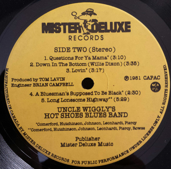 Uncle Wiggly's Hot Shoes Blues Band : Uncle Wiggly's Hot Shoes Blues Band (LP, Album)