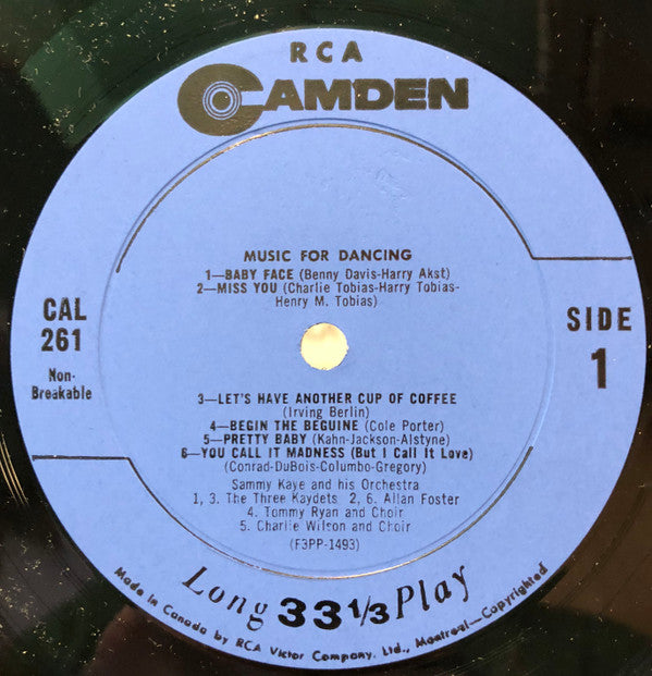 Sammy Kaye And His Orchestra : Music For Dancing (LP)