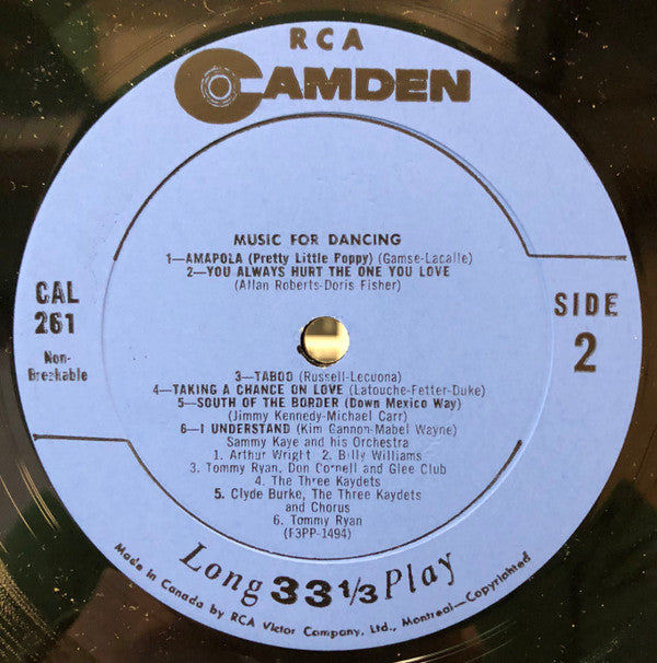 Sammy Kaye And His Orchestra : Music For Dancing (LP)