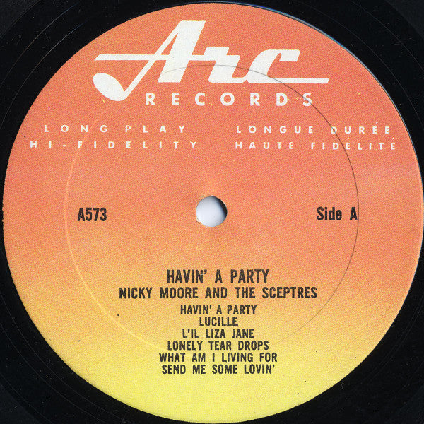 Nicky Moore (2) And The Sceptres (4) : Havin' A Party (And Other Dance Hits) (LP, Album)