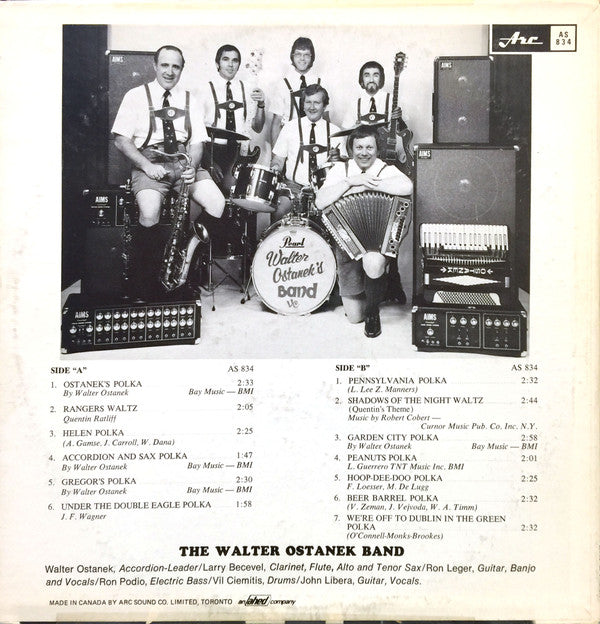 Walter Ostanek & His Band : The Walter Ostanek Band (LP, Album)