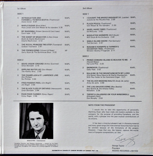 Various : The Saga Of Canadian Country And Folk Music (Late Forties Through The Fifties) (2xLP, Comp)