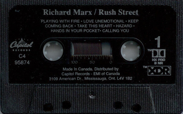 Richard Marx : Rush Street (Cass, Album, Dol)