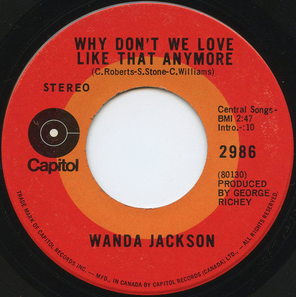 Wanda Jackson : Fancy Satin Pillows (7", Single)