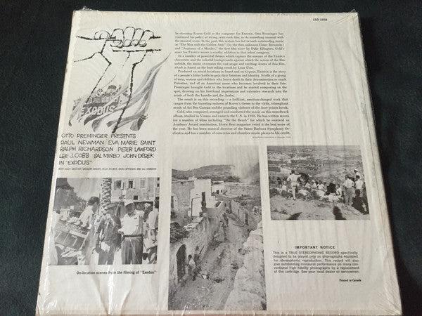 Ernest Gold : Exodus - An Original Soundtrack Recording (LP, Album)
