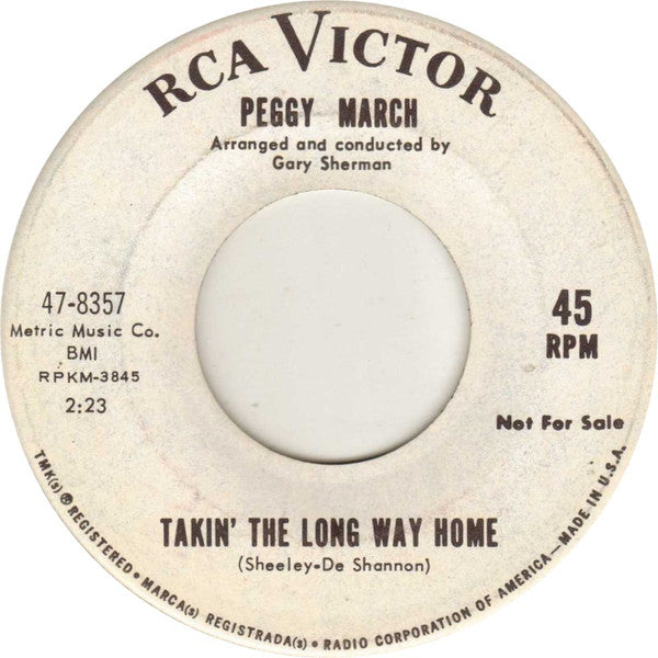 Peggy March : Takin' The Long Way Home (7", Promo, Roc)