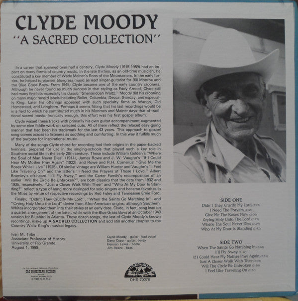 Clyde Moody : A Sacred Collection (LP, Album)