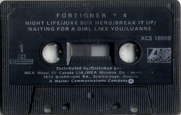 Foreigner : 4 (Cass, Album, C, )