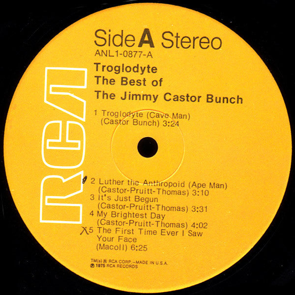 The Jimmy Castor Bunch : Troglodyte: The Best Of The Jimmy Castor Bunch (LP, Comp)