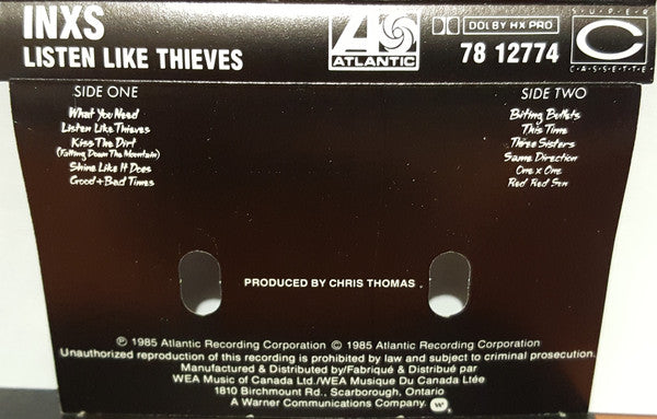 INXS : Listen Like Thieves (Cass, Album, Dol)