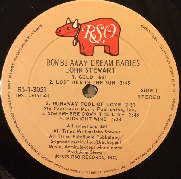 John Stewart (2) : Bombs Away Dream Babies (LP, Album)