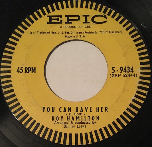 Roy Hamilton (5) : You Can Have Her / Abide With Me (7", Single)
